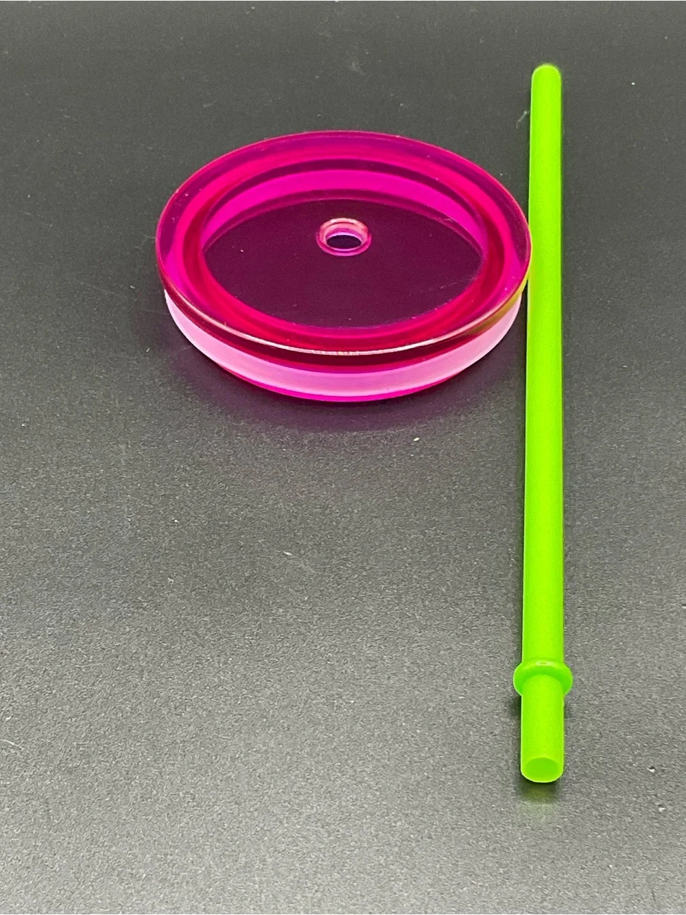 Starbucks 2024 Retired 16 oz Rainbow Glass Tumbler Pink Lid Green Straw tie dye
